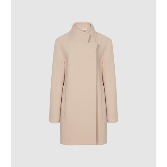 REISS Sicily Wool Blend Mid Length Coat US10 - Picture 5 of 12